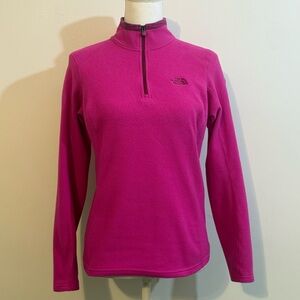 The North Face Women’s Fleece 1/4 Zip Pullover Pink Magenta Size Small